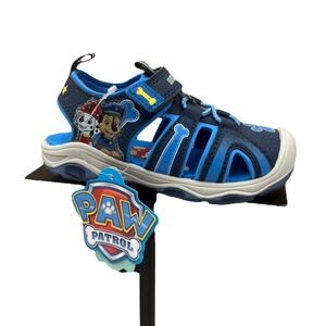 Paw Patrol‎ Toddler Boys Light Up Sport Fisherman Sandals Size 6 Blue Closed Toe